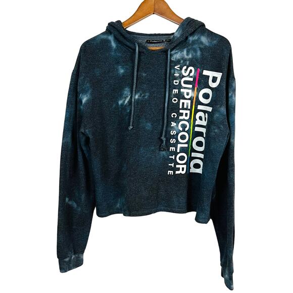 Polaroid Tie Dye Sweatshirt Pullover Soft Long Sleeve Hoodie - L - Picture 1 of 4